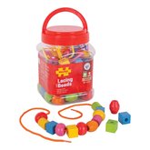 Bigjigs Toys Dreven navliekacie korlky v katuke