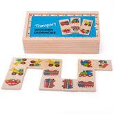 Bigjigs Toys Dreven domino dopravn prostriedky