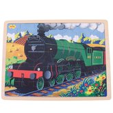 Bigjigs Toys Dreven puzzle historick vlak Flying Scotsman 35 dielikov