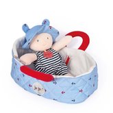 Doudou Jolijou Bbika v modrej prenacej take 20 cm